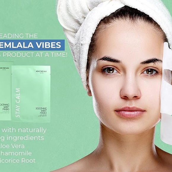 GivethemLaLa  STAY CALM SOOTHING SHEET MASKS - Picture 6 of 7